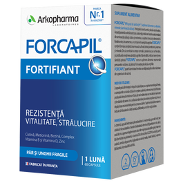 Forcapil par si unghii, 60 capsule