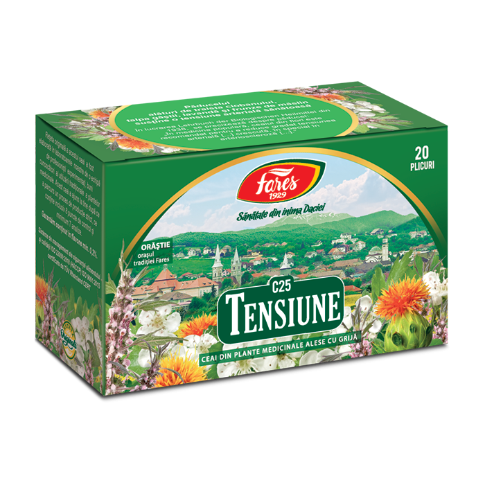 Ceai pentru tensiune, 20 plicuri, Fares