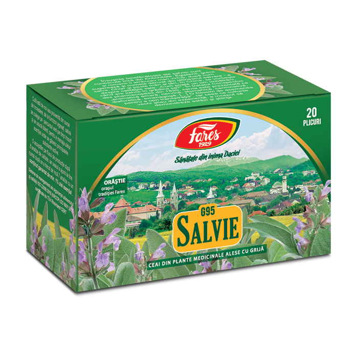Ceai de Salvie, 20 plicuri, Fares