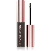 Makeup Revolution Brow Fixer gel pentru sprancene culoare Dark Brown 6 ml