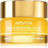 Apivita Beessential Oils Strengthening & Nourishing Night Balm balsam facial de noapte nutritie si hidratare 15 ml