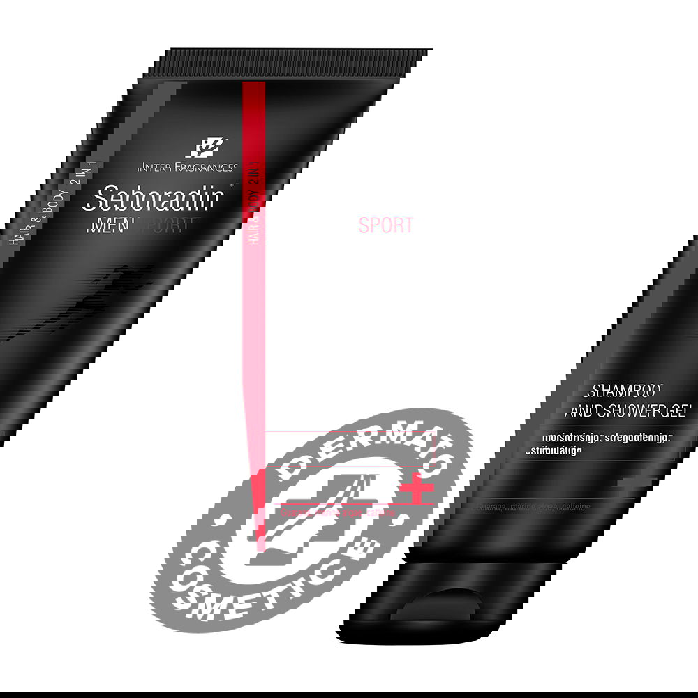 Sampon si gel de dus 2 in 1 Men Sport, 200ml, Seboradin