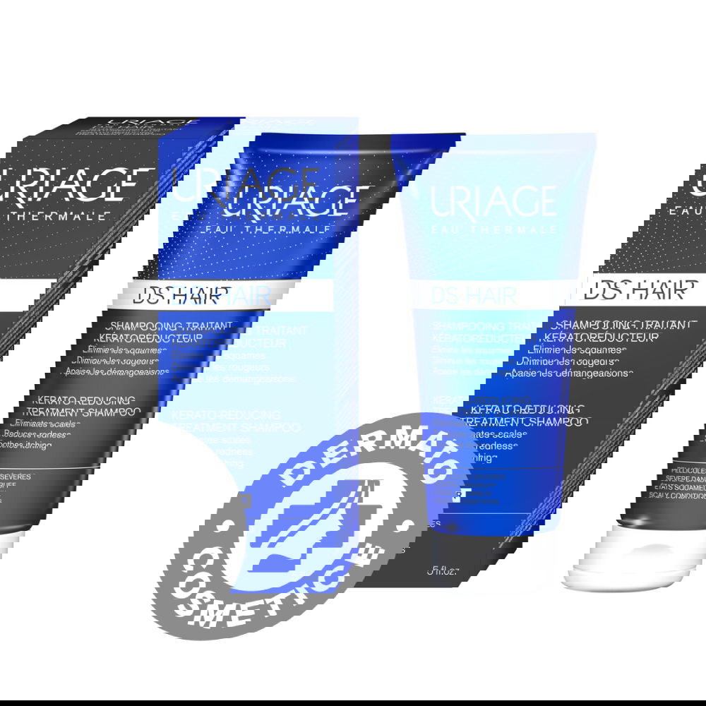 Sampon tratament kerato-reductor cu apa termala DS Hair, 150ml, Uriage