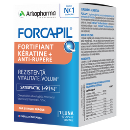 Forcapil Fortifiant Keratine+, 60 capsule