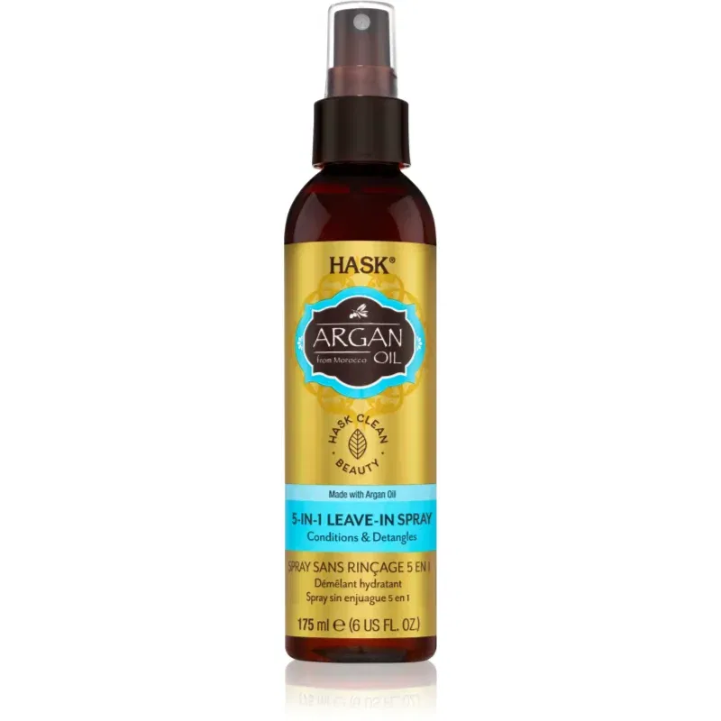 HASK Argan Oil spray care nu necesita clatire pentru par deteriorat 175 ml