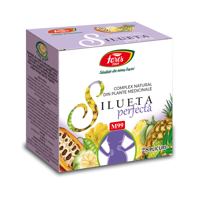 Complex natural Silueta perfecta M99, 28 plicuri, Fares