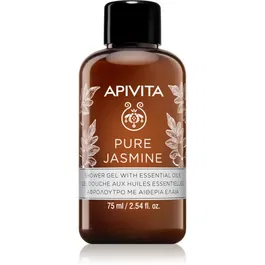 Apivita Pure Jasmine Shower Gel gel de dus hidratant cu uleiuri esentiale 75 ml
