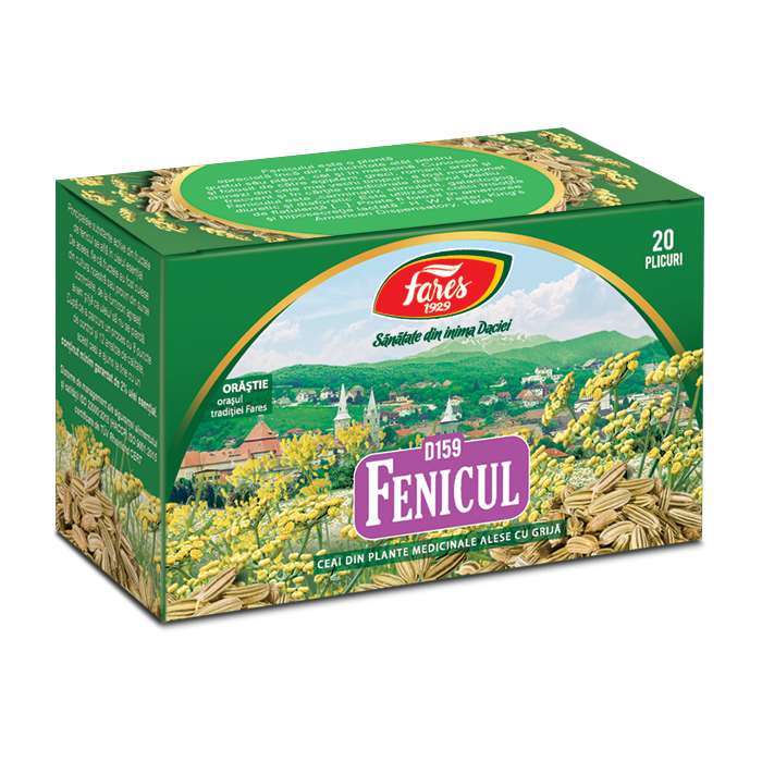 Ceai de fenicul, 20 plicuri, Fares