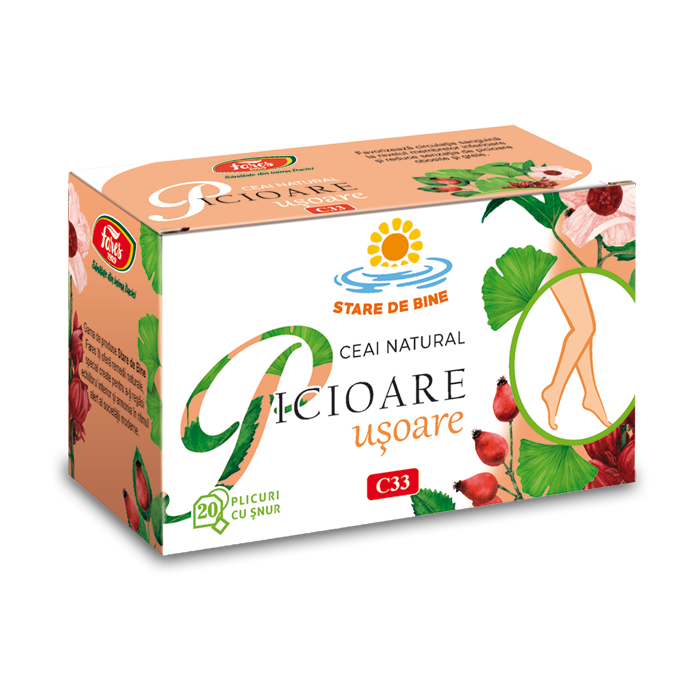 Ceai Picioare usoare, 20 plicuri, Fares