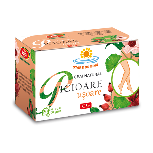 Ceai Picioare usoare, 20 plicuri, Fares