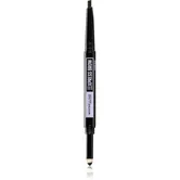 MAYBELLINE NEW YORK Express Brow Satin Duo creion pentru sprâncene pulbere duo culoare 04 - Dark Brown