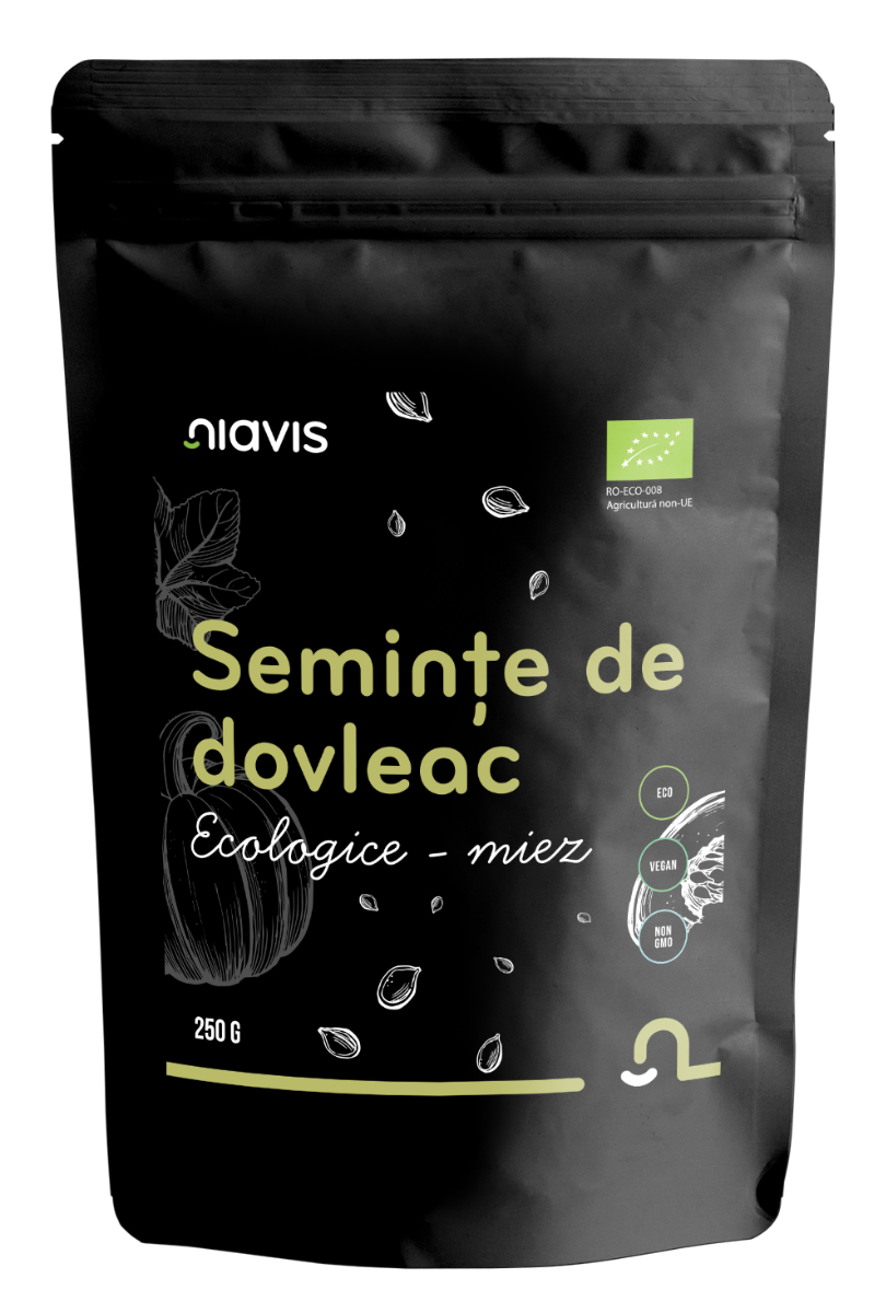 Seminte de dovleac ecologice, 250g, Niavis