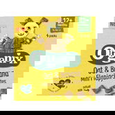 Flapjack cubulete moi din ovaz integral si banane 12+ luni Bio, 4 x 20g, Organix