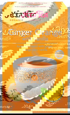 Ceai cu ghimbir, portocala si vanilie, 17 plicuri, Yogi Tea