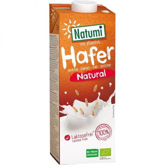 Lapte din ovaz natural Bio, 1l, Natumi