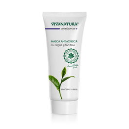 Masca antiacneica cu argila si tea tree, 75ml, VivaNatura
