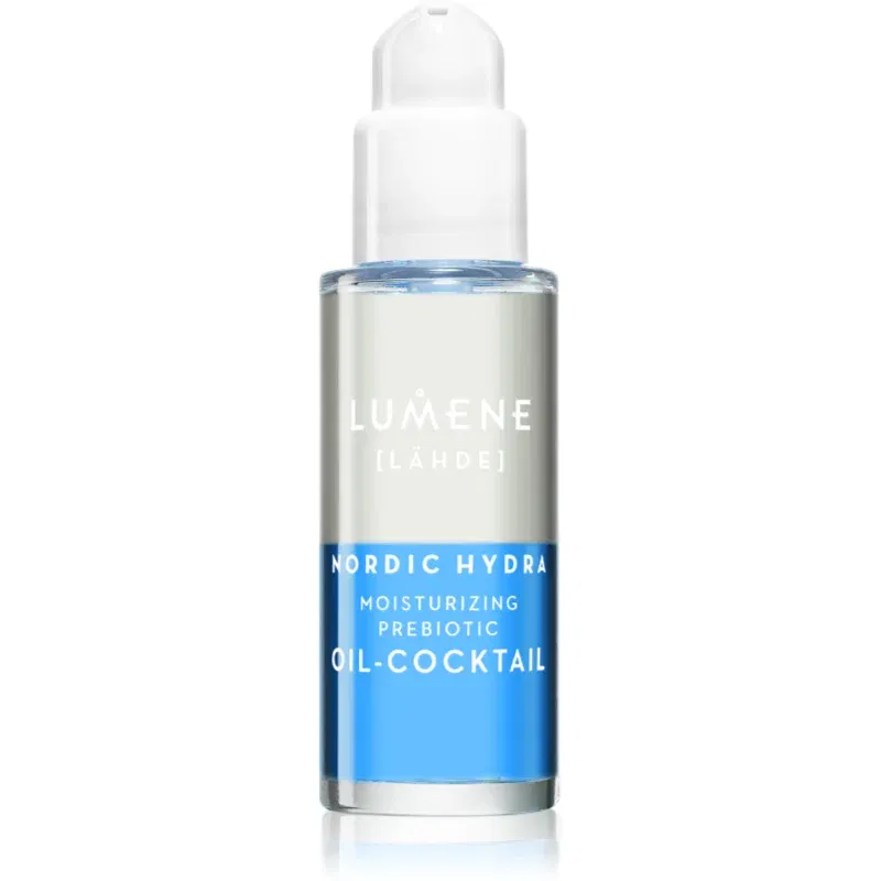 Lumene Nordic Hydra [LÄHDE] Moisturizing Prebiotic Oil-Cocktail ser bifazic pentru pielea uscata si deshidratata 30 ml