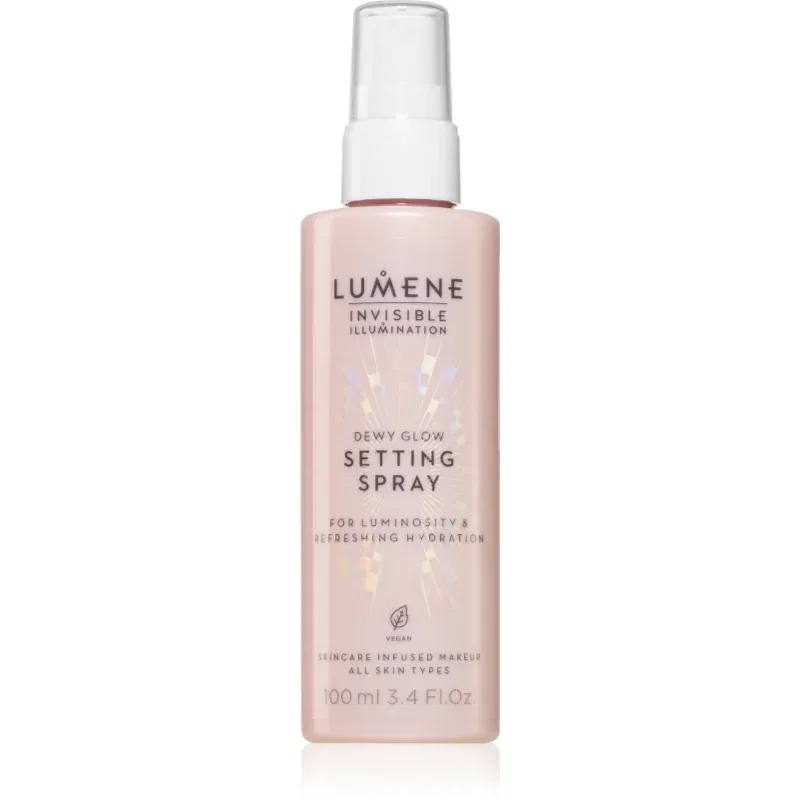 Lumene Invisible Illumination Dewy Glow spray pentru fixare și strălucire 100 ml