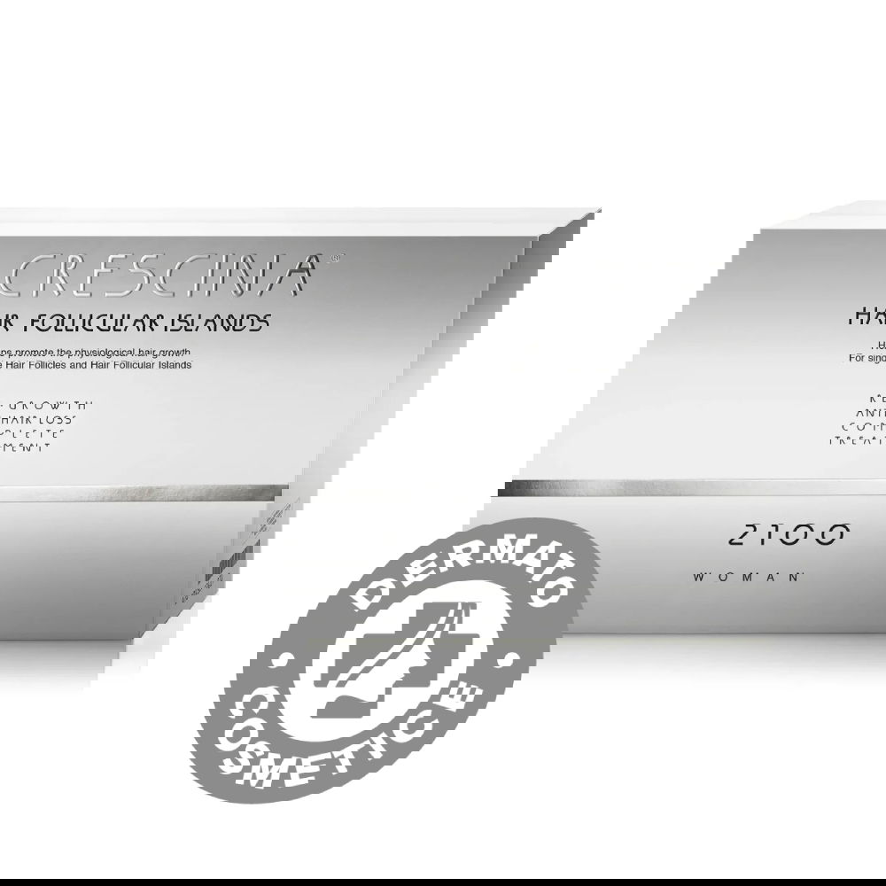 Tratament complet pentru stadii avansate de cadere si rarire a parului la femei Follicular Islands 2100 Crescina, 10 + 10 fiole, Labo