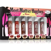 theBalm Meet Matt(e) Hughes Mini Kit Miami set de rujuri lichide pentru un efect de lunga durata