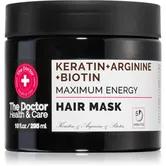 The Doctor Keratin + Arginine + Biotin Maximum Energy masca cu keratina pentru păr 295 ml