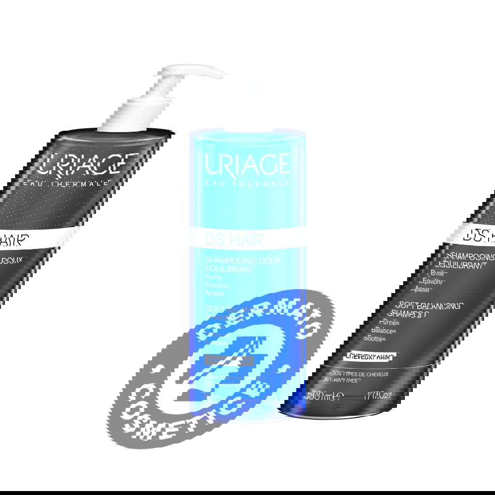 Sampon reechilibrant D.S. Hair, 500ml, Uriage