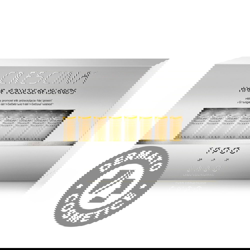 Follicular Islands 1900 Man Crescina, 20 fiole, Labo