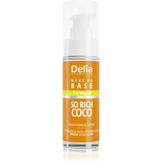 Delia Cosmetics So Rich Coco bază sub machiaj, cu efect de netezire 30 ml