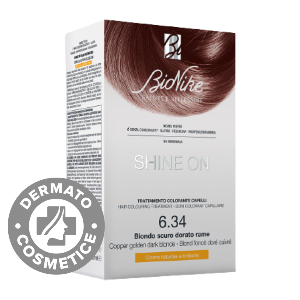 Vopsea pentru par Nr. 6.34 Coper Golden Dark Blonde Shine On, 1 bucata, Bionike