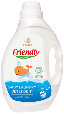 Detergent de rufe cu miros de fructe, 2000ml, Friendly Organic