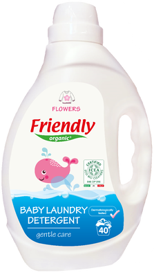 Detergent de rufe cu miros de flori, 2000ml, Friendly Organic