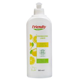 Detergent de vase manual cu lamaie, 500ml, Friendly Organic
