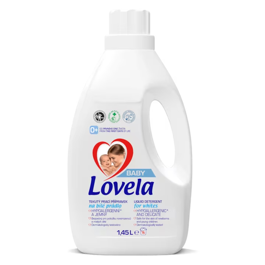 Detergent lichid pentru rufe albe, 1.45 litri, Lovela Baby