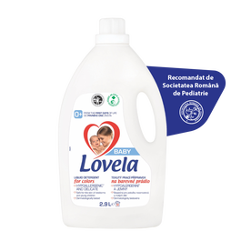 Detergent lichid pentru rufe colorate, 2.9 litri, Lovela Baby