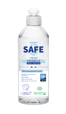 Detergent bio pentru vase fara parfum sau alergeni, 1l, Safe