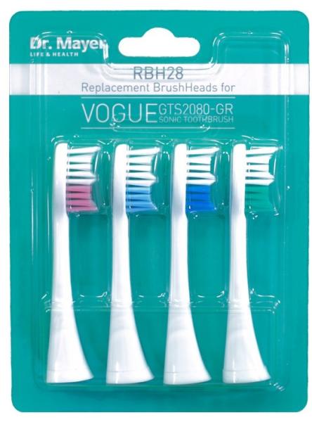 Rezerve periuta de dinti electrica GTS2080, 4 bucati, Dr.Mayer