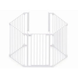 Tarc de siguranta modular cu 5 panouri alb, 1 bucata, Noma