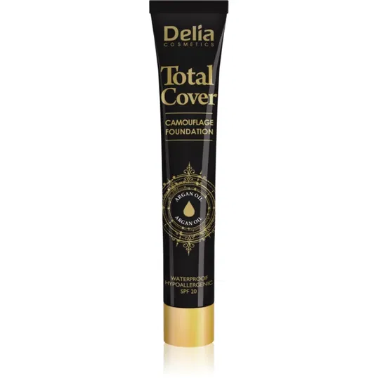 Delia Cosmetics Total Cover machiaj rezistent la apa SPF 20 culoare 56 Tan 25 g