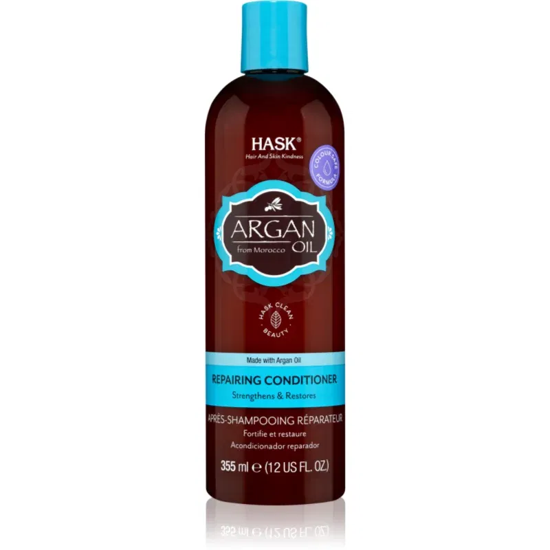 HASK Argan Oil balsam revitalizant pentru par deteriorat 355 ml