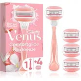 Gillette Venus ComfortGlide Spa Breeze Aparat de ras pentru femei + lame de rezervă 4 buc