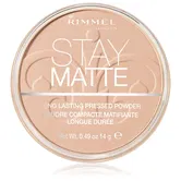 Rimmel Stay Matte pudră culoare 003 Peach Glow 14 g