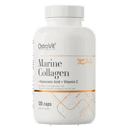 Colagen marin cu acid hialuronic si vitamina C, 120 capsule, OstroVit