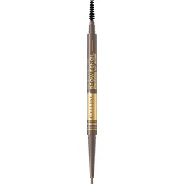 Eveline Cosmetics Micro Precise creion pentru sprâncene rezistent la apă perie 2 in 1 culoare 02 Soft Brown 4 g