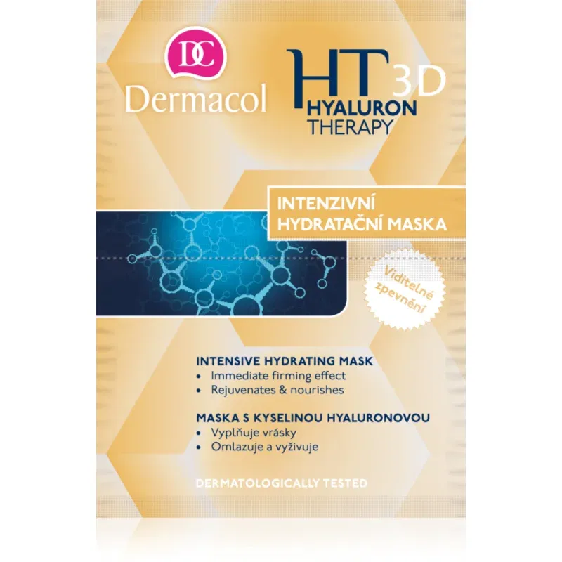 Dermacol Hyaluron Therapy 3D masca pentru hidratare intensa cu acid hialuronic 16 g