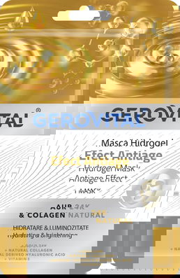 Masca pentru fata Hidrogel Efect Antiage, 1 bucata, Gerovital