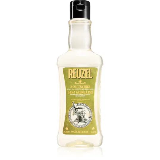 Reuzel Tea Tree șampon, balsam și gel de duș 3 în 1 pentru barbati 350 ml