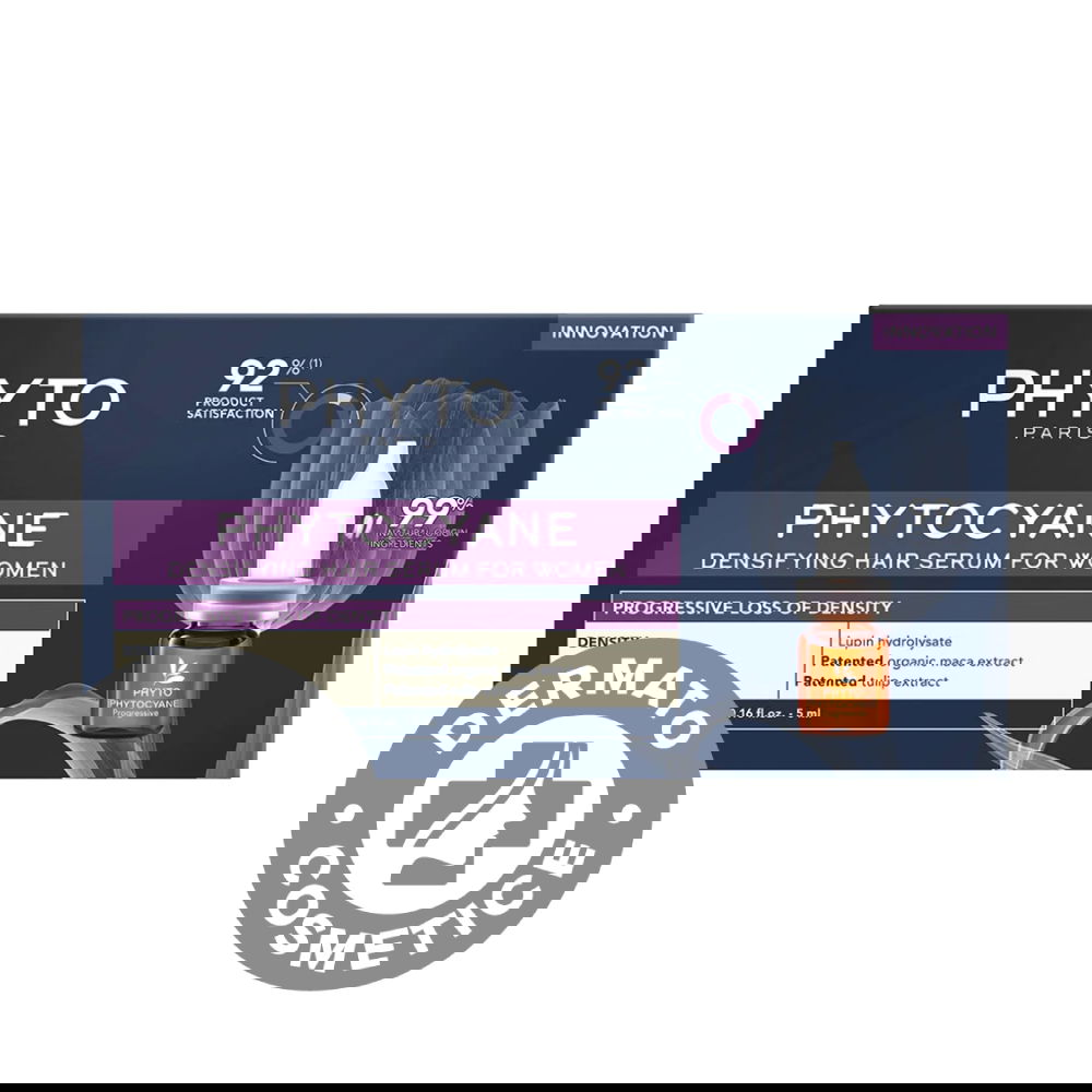 Tratament pentru caderea progresiva a parului Phytocyane, 12 fiole x 5ml, Phyto