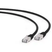 Cablu FTP Gembird PP6A-LSZHCU-BK-1M, Patchcord, CAT.6a, 1 m (Negru)