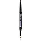 MAYBELLINE NEW YORK Express Brow Satin Duo creion pentru sprâncene pulbere duo culoare 02 - Medium Brown