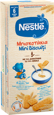Mini Biscuiti pentru copii de la +6 luni, 180g, Nestle